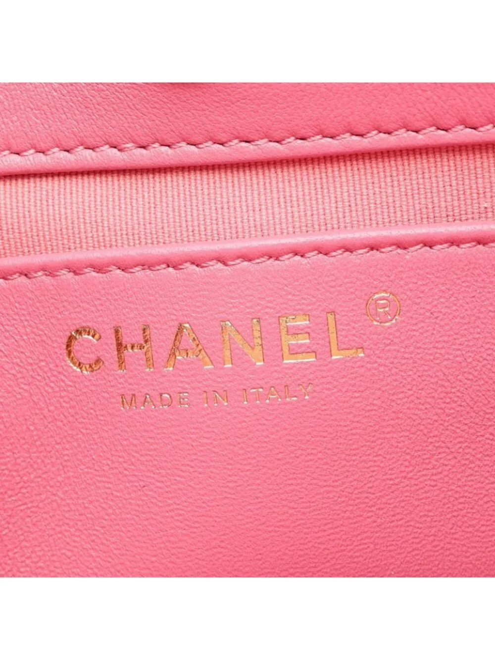 Chanel Shoulder Bag Quilted Small Hobo Pink Fabric Leather